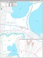 St. John the Baptist Parish (), La Carrier Route Wall Map